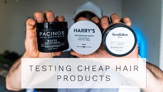 Testing Cheap Grocery Store Hair Products. Should You Buy Them? | Pacinos, Harry's, Goodfellow & Co
