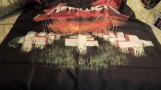 Metallica Master of Puppets Fabric Flag Unboxing