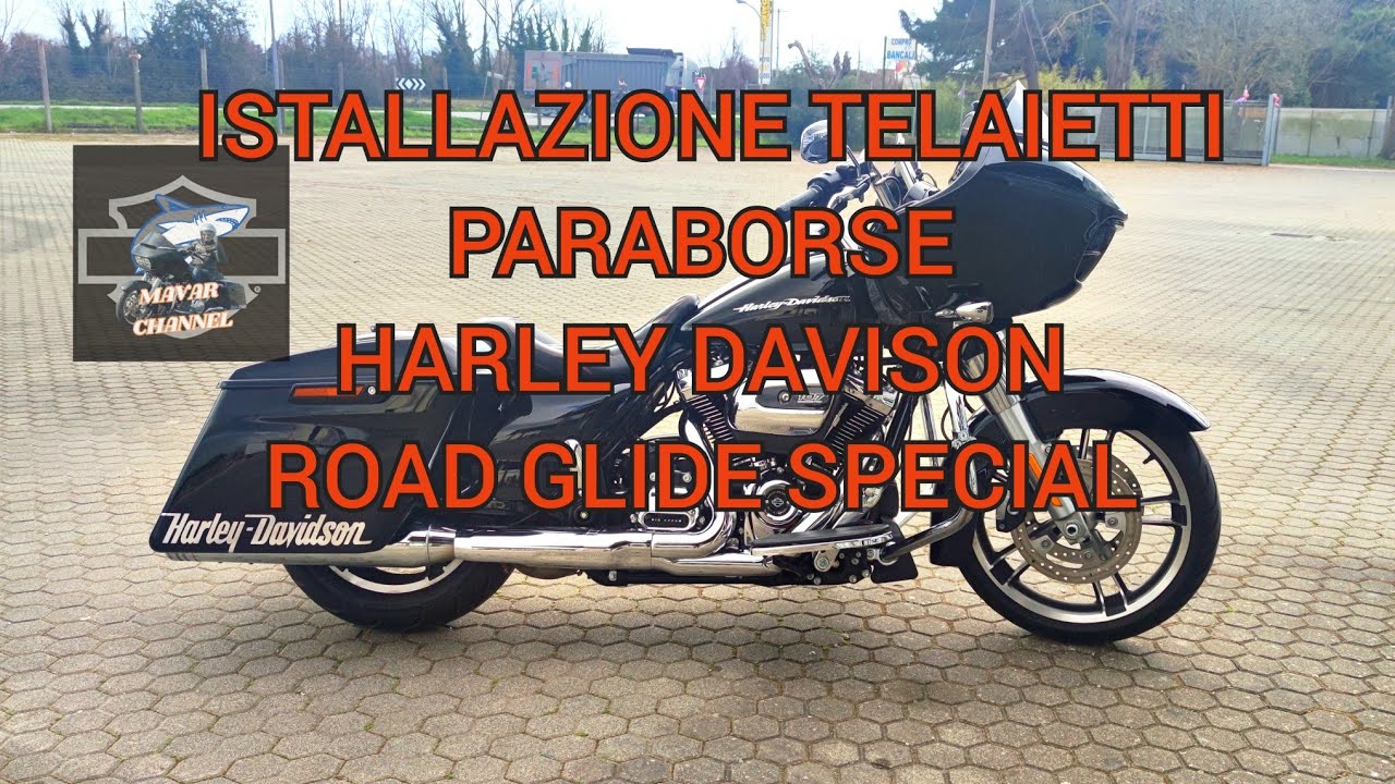 ⁣Installazione telai para borse su Harley Davison Road Glide Special FLTRXS.