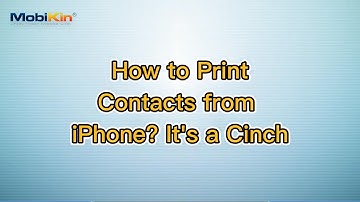 How to Print Contacts from iPhone? It