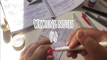Writing my notes! (1 hour timelapse)