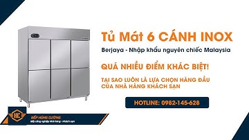 Tủ Mát Công Nghiệp 6 Cánh inox BS6DUC/Z Berjaya - Tủ Mát Inox Nhập Khẩu Nguyên Chiếc Từ Malaysia