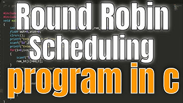round robin scheduling program in c