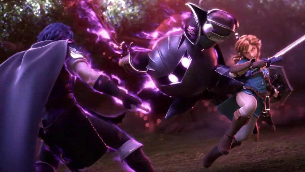 Super Smash Bros Ultimate   Dragon Quest Reveal Trailer Edited Ver Link Vs Marth  Metaknight