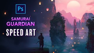 I Created a SAMURAI GUARDIAN in Photoshop - Photo Manipulation Speed Art