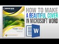 How to make beautiful cover in word  book cover paper cover