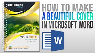 HOW TO MAKE BEAUTIFUL COVER IN WORD | Book Cover, Paper Cover screenshot 2