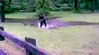 Andre Jumping in the Puddle
