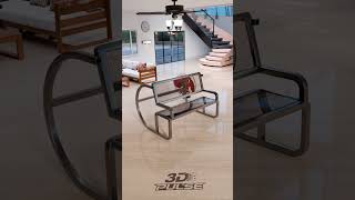 270° Glass Bench Transformation - A Bench That Becomes a Table