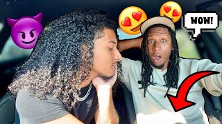GRABBING MY BOYFRIEND AFTER EVERY SENTENCE!! *GETS CRAZY*