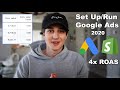 How to Set Up/Run Google Ads LIVE - 4x ROAS - Shopify Dropshipping