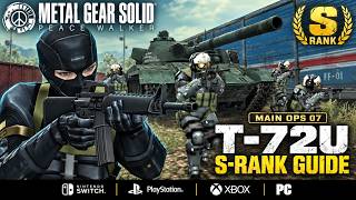 MGS Peace Walker: T-72U S Rank in 2:56 | Main Ops 07, No Kills