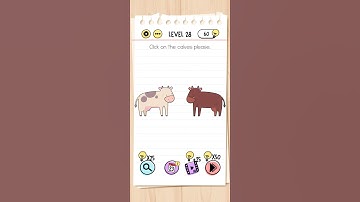 Brain test level 28 // Click on the calves please.#gaming #viral #braintest #shot