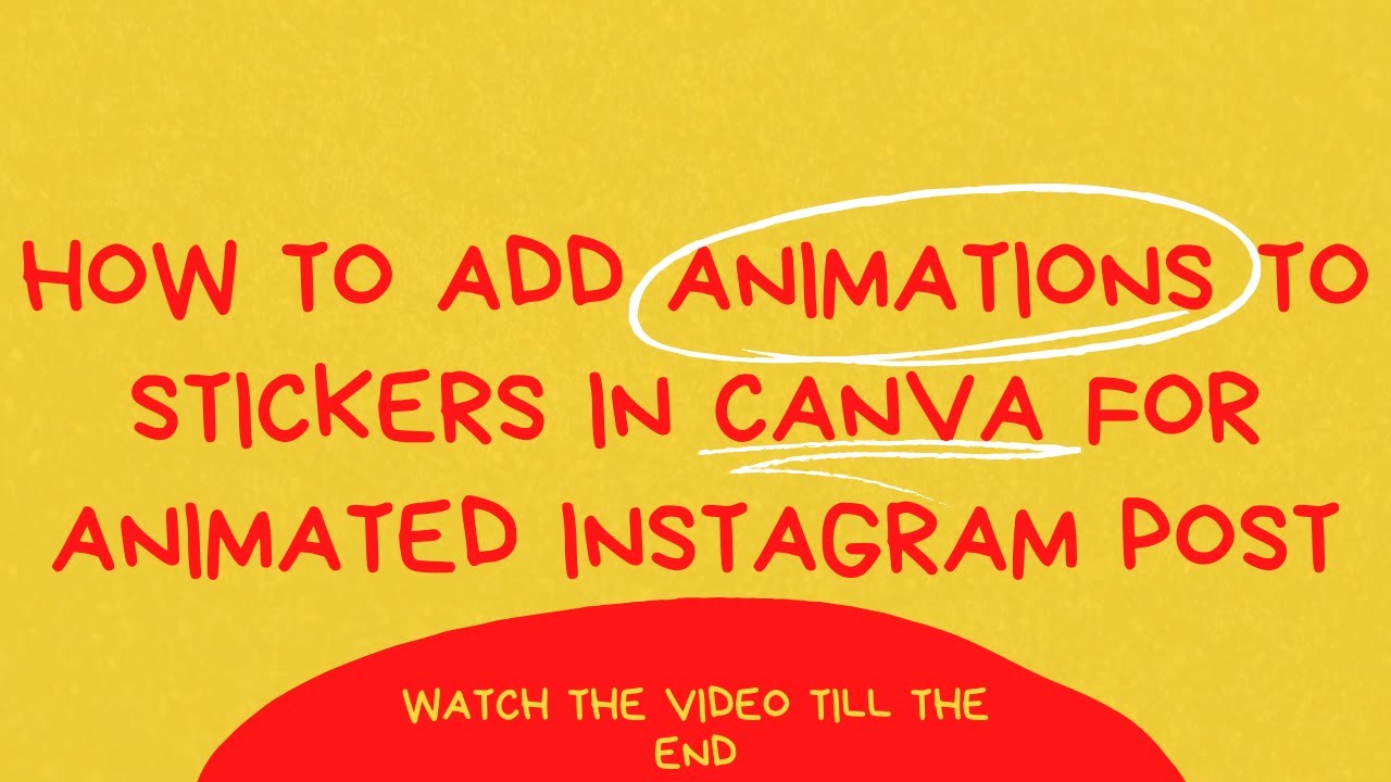How to create the animated post in instagram and add animations - YouTube