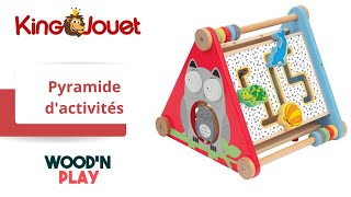 Coffret 3 jouets en bois bébé cube d'éveil - pyramide - lama à tirer WOOD N  PLAY : King Jouet, Jouets à emboîter, à empiler WOOD N PLAY - Jeux d'éveil