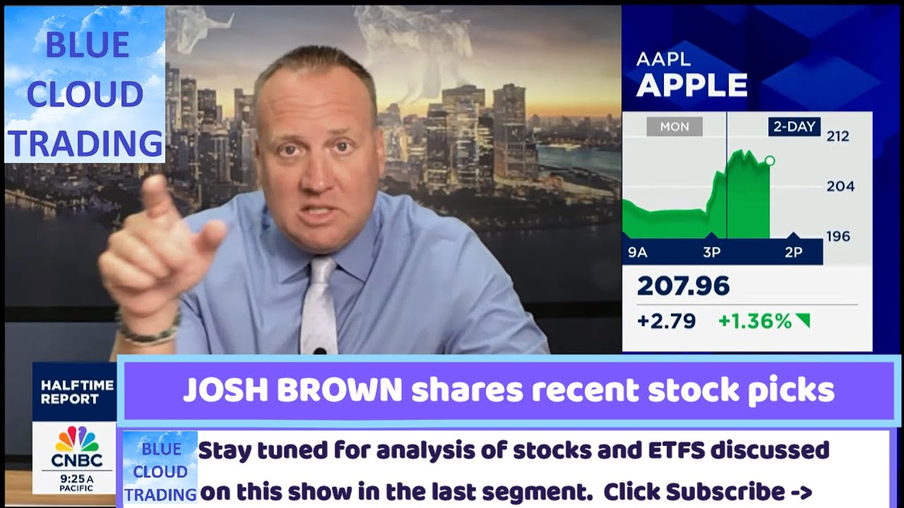 JOSH BROWN on today's Half Time Report shares latest stock picks - YouTube