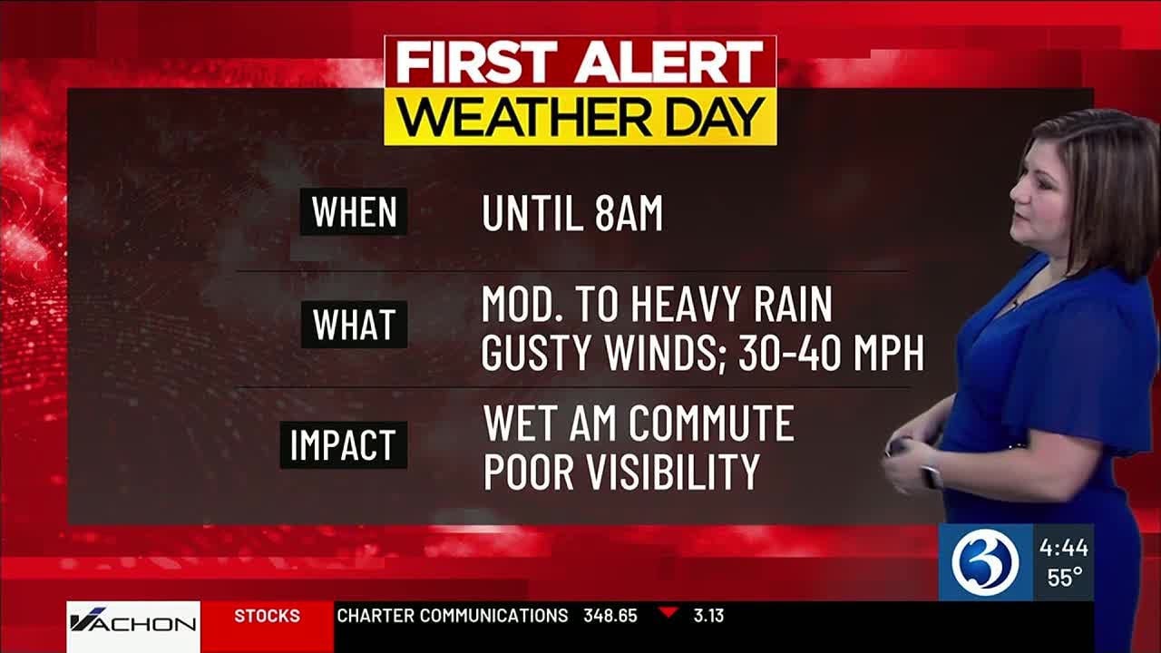 FORECAST: First Alert Weather Day for heavy rain & wind this morning ...