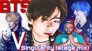 BTS (방탄소년단) V - Singularity (Stage Mix) (Reaction) | Topher Reacts