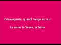 La Seine - Vanessa Paradis (Lyrics)