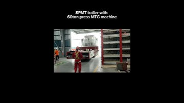 SPMT trailer with 60ton press MTG machine #spmt #heavylifting #bangladesh