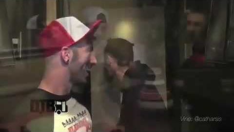 Josh Dun and Tyler Joseph laughing