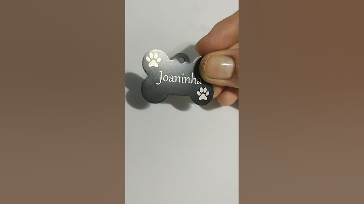 plaquinha de identificação para cães em aluminio gravado a laser