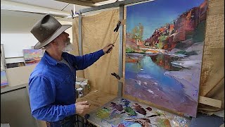 PAINTING REFLECTIONS  Oasis in the Outback // Oil Painting  Arkaroola Creek!