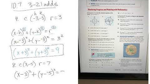 10 Geometry 10.7 circles in a coordinate plain