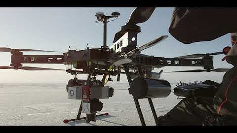 Sea ice LiDAR and photogrammetry survey by Orthodrone GmbH with their Avartek Boxer Hybrid