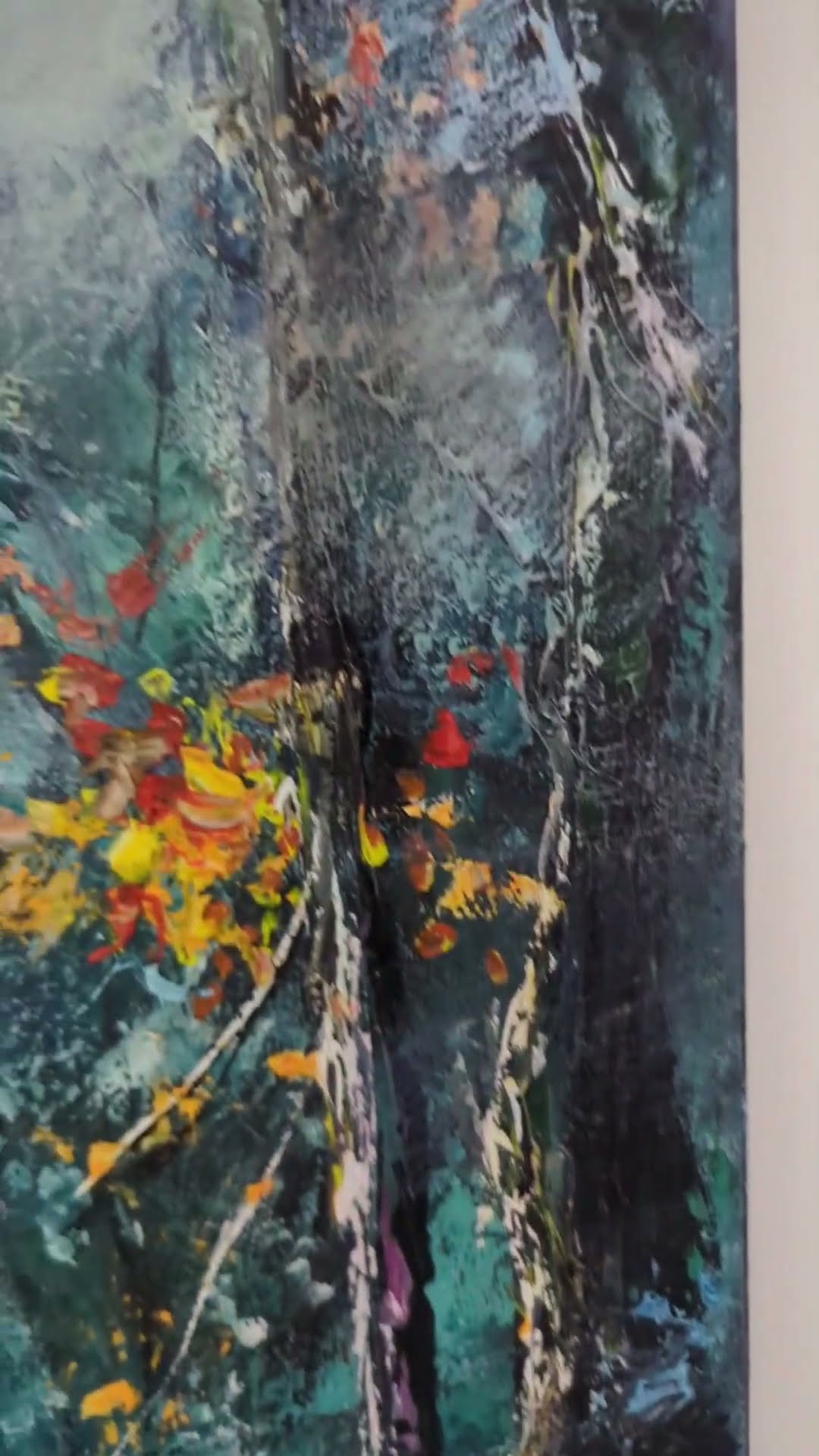 Full Moon Through a Dark Forest Path — video of Volodymyr Myriyevskyy painting in the studio
