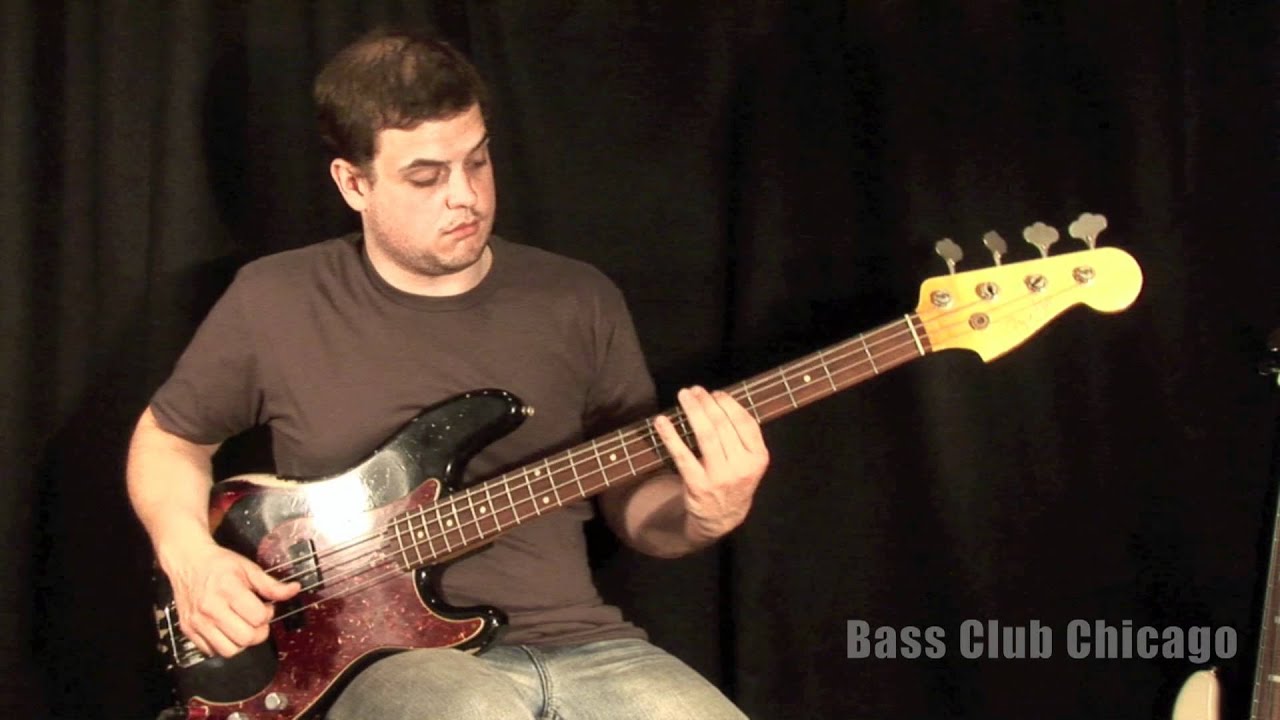 source definition Bass Club Chicago Demos - Fender Masterbuilt 59 P bass by Todd Krause