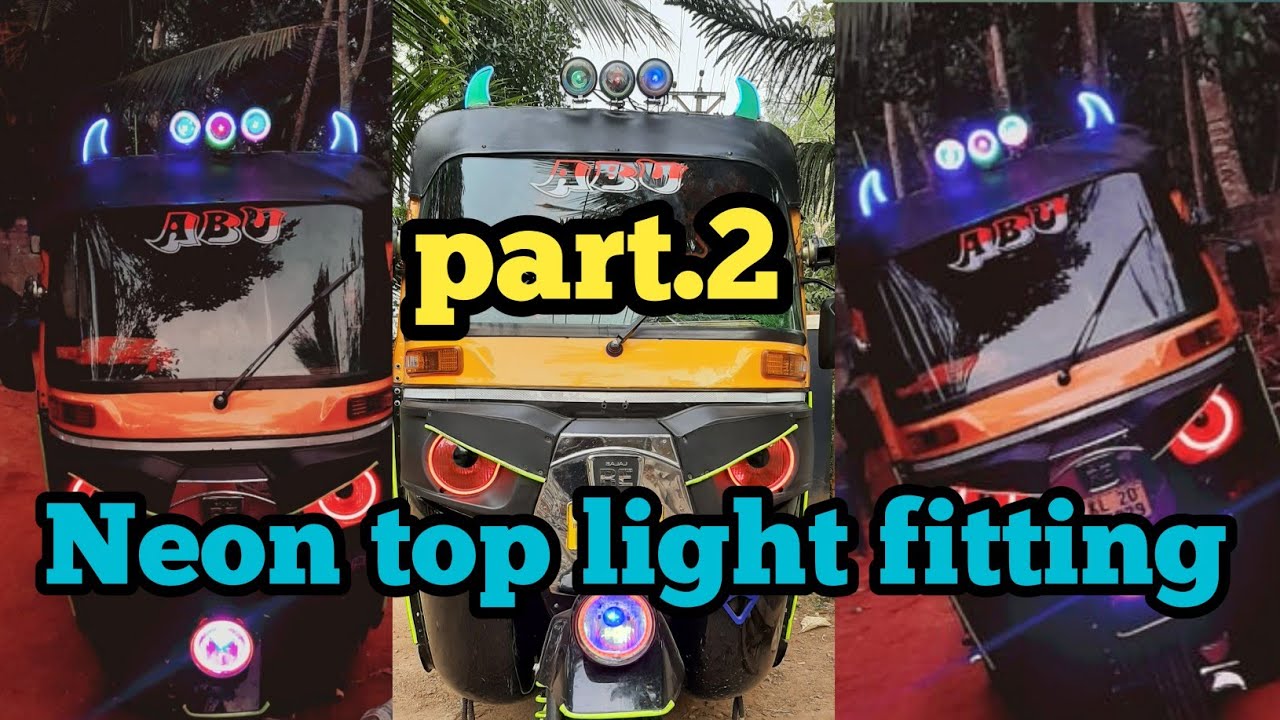 Neon top light fitting 🛺 malayalam TRIPPYMECHANIC YouTube
