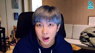 [Sub Indo] BTS RM Vlive 20210119 (I'm a little late, right?)