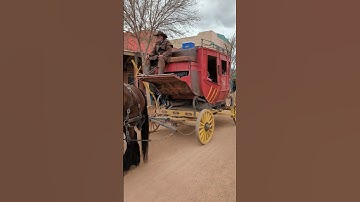 Old Time Stagecoach Ready To Depart | Tombstone Arizona | Old Time Western Town