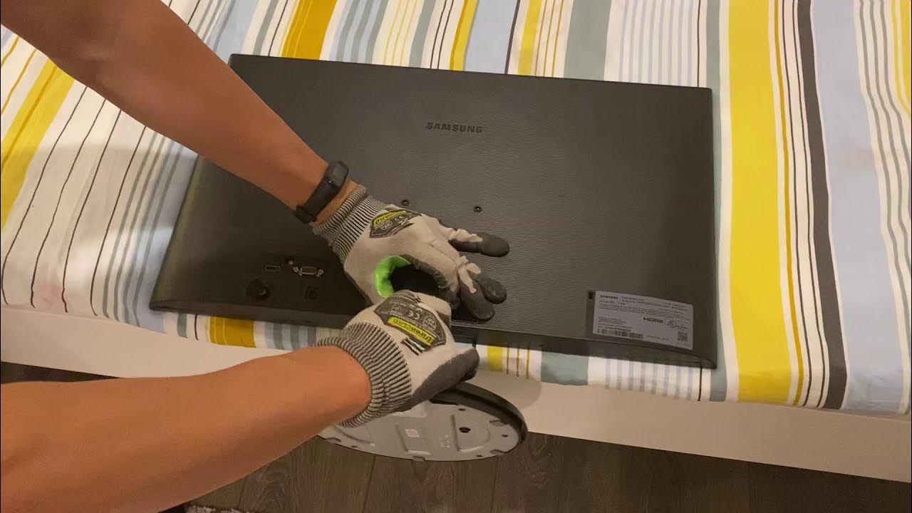 How to remove Samsung Monitor Stand YouTube