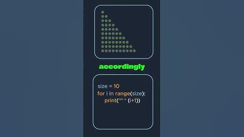 Printing star pattern in python program #goviral