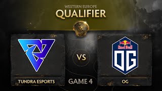 Tundra vs OG Game 4 - TI10 EU Qualifiers: Grand Finals w/ Lyrical &amp; Aui