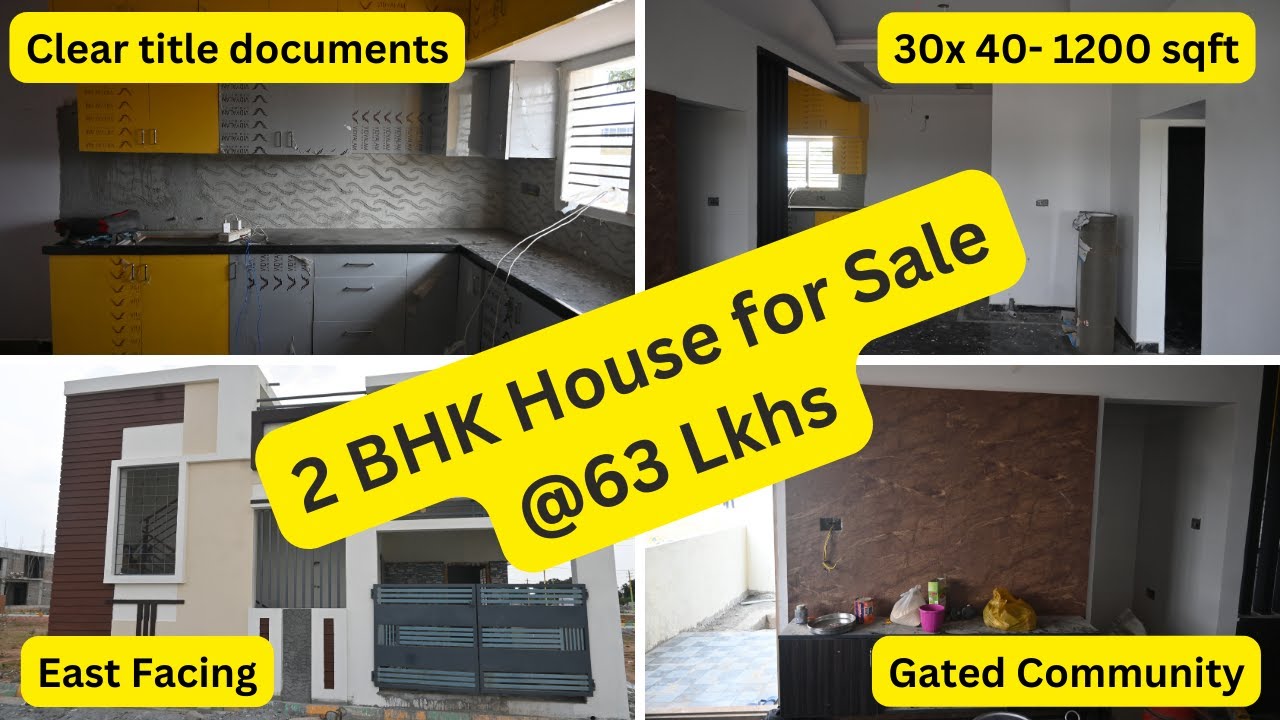 30*40 East Facing 2 BHK Independent House for Sale in Kammasandra