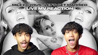 Twins React to MILEY CYRUS - Let's Get Married (Official Music Video)