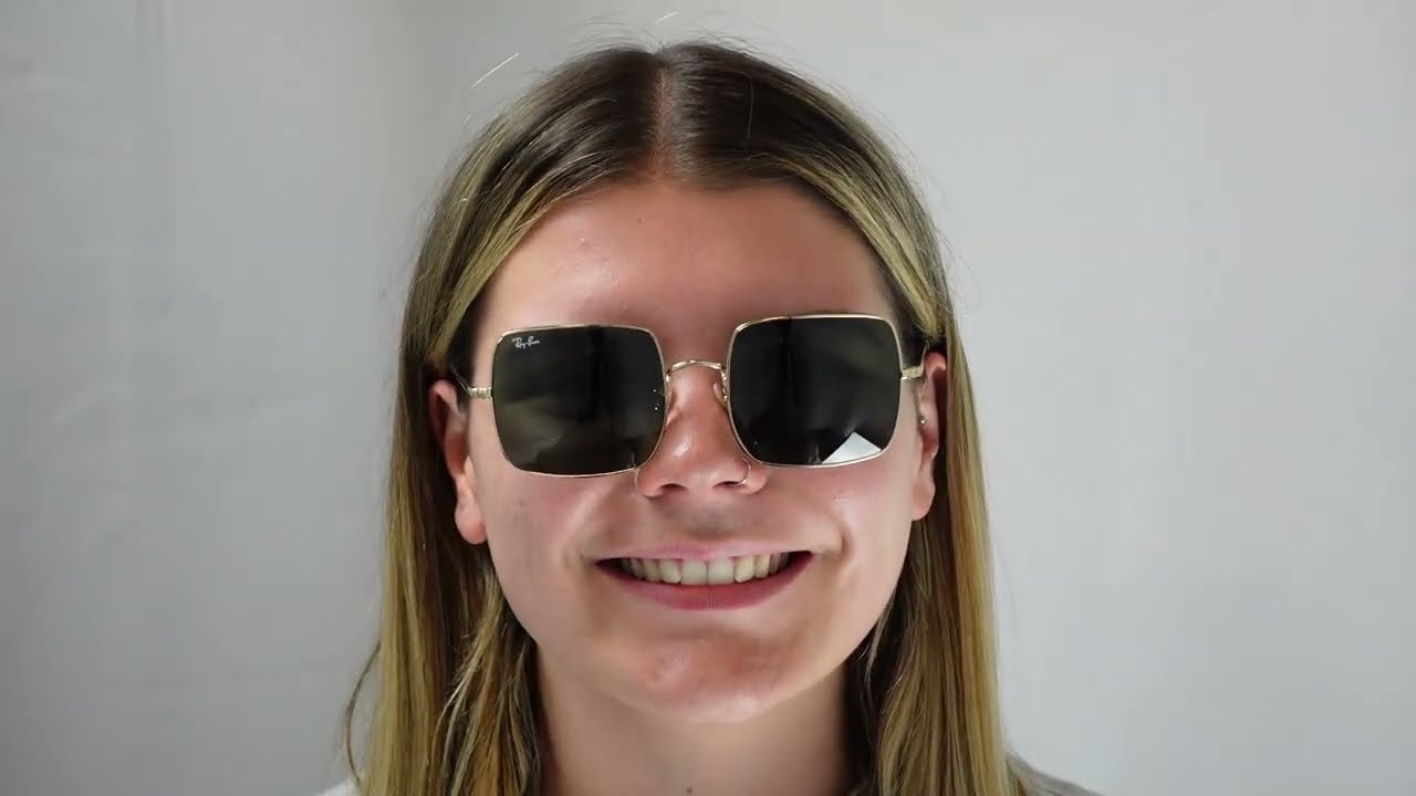 Ray-Ban Square RB1971 Sunglasses Female Fit Guide - YouTube