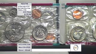 1st Decade of US Mint Sets Plus One - 1968 to 1978