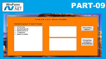9-Get Checked Items In a CheckedListBox (C# .NET) by Technical Aroushay