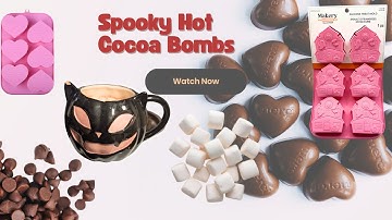 These hot chocolate bombs are too pretty to eat #vlogmas #satisfying