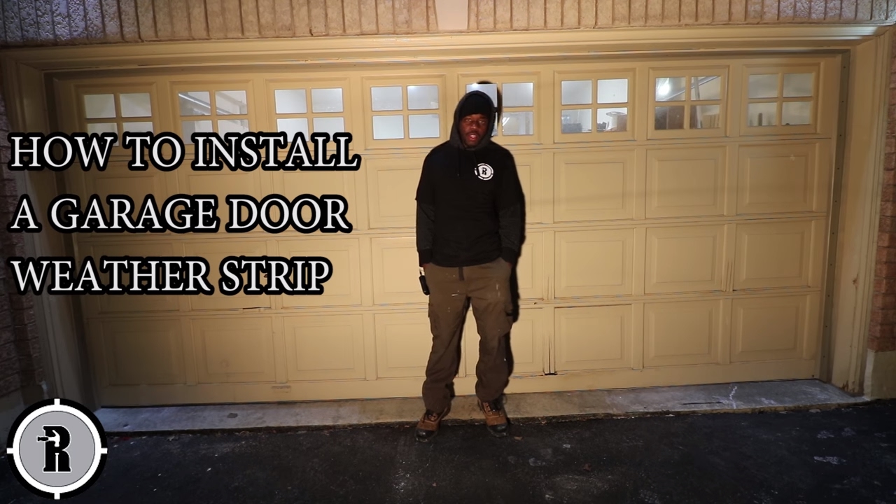 How to install a garage door weather strip - 001 - YouTube