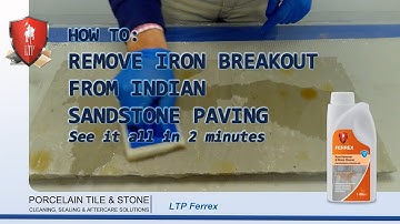 LTP - Removing Iron Breakout from Sandstone Paving