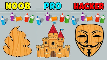 NOOB vs PRO vs HACKER - Cut and Paint