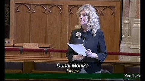 Dunai Mónika kérdése és Menczer Tamás válasza
