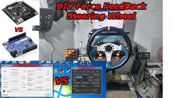Test and Compare DIY Force FeedBack Steering Wheel STM32F4 vs Arduino Leonardo driver board
