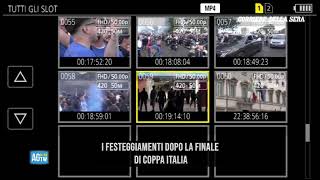 Festeggiamenti per la Coppa Italia