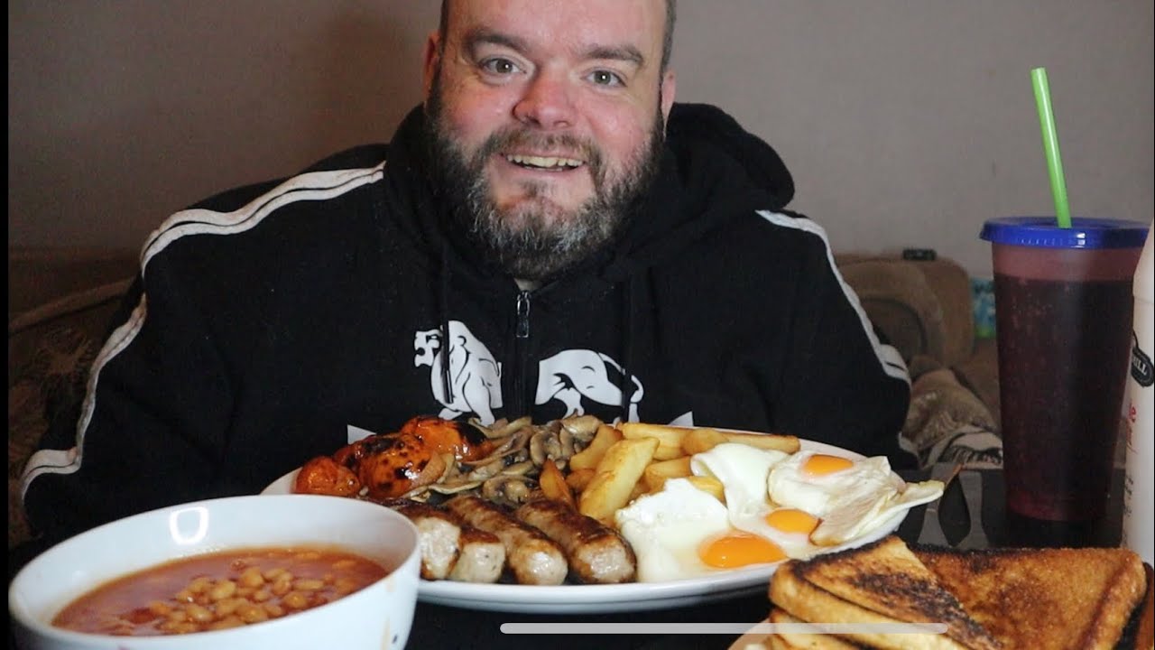 Full English breakfast uk mukbang